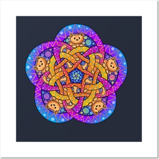 Celtic Knot Cat Posters and Art